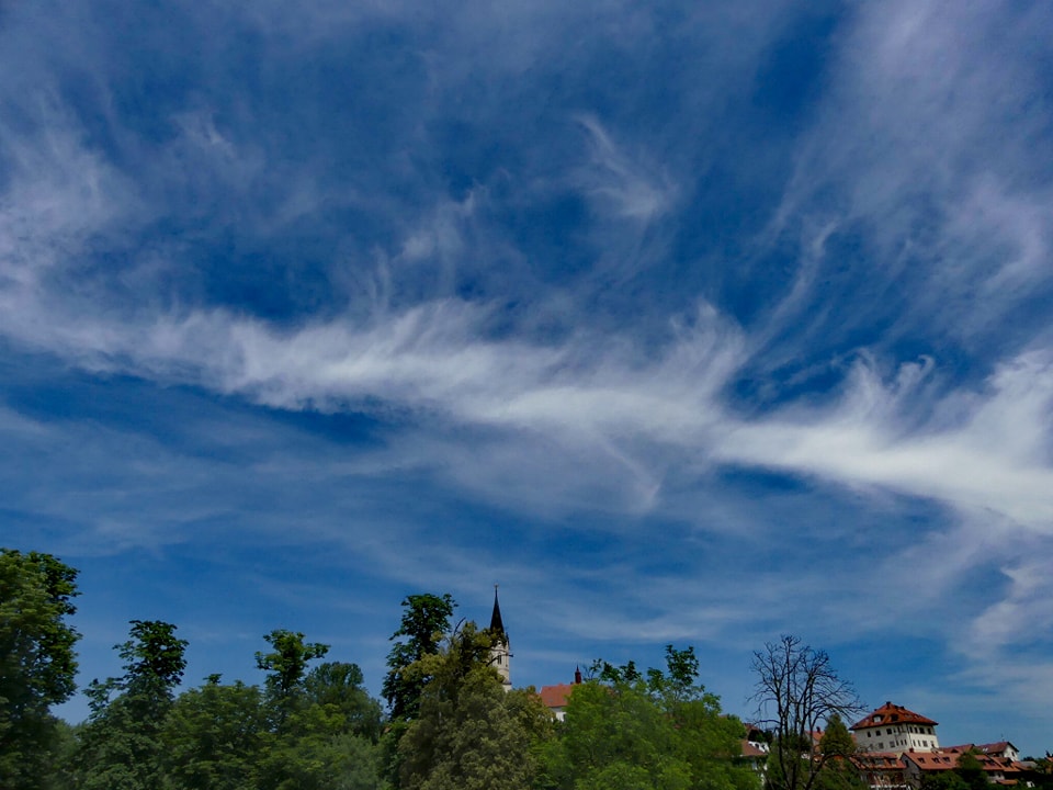 Blue and white Sky